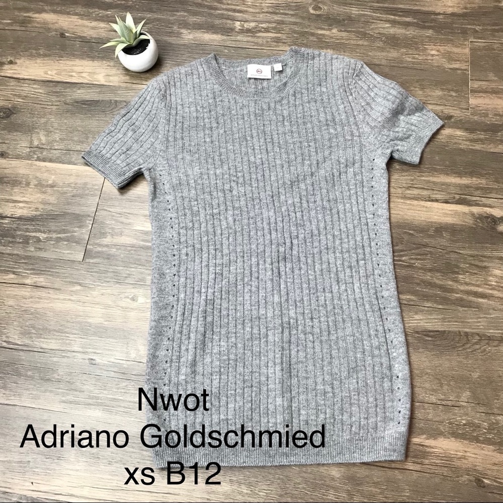 Nwot Adriano Goldschmied Sweater Merino cashmere blend